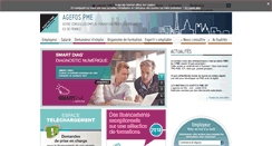 Desktop Screenshot of iledefrance.agefos-pme.com